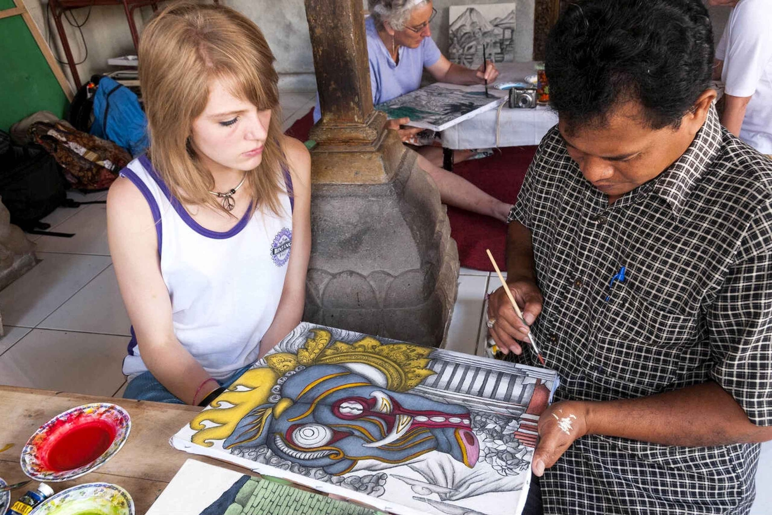 Ubud: Balinese schilderworkshop met een lokale kunstenaar