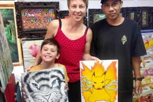 Ubud: Balinesisk maleriworkshop med lokal kunstner