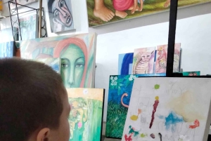 Ubud: Balinesisk maleriworkshop med lokal kunstner