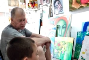 Ubud: Balinesisk maleriworkshop med lokal kunstner