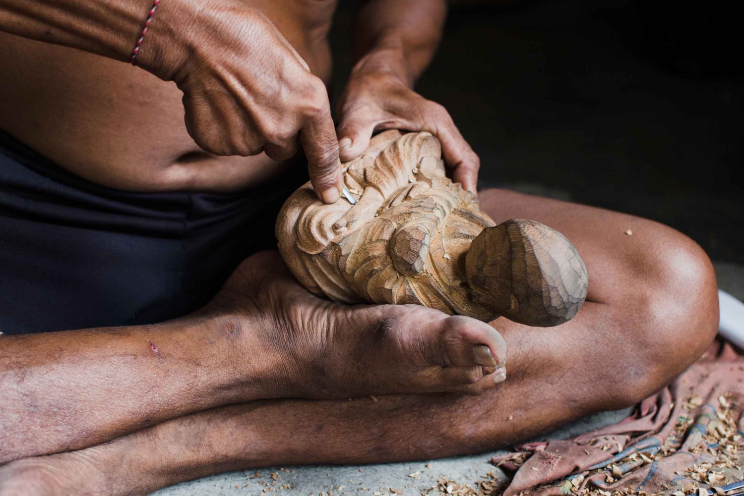 Ubud: Balinese Wood Carving Class & Rice Terrace Experience