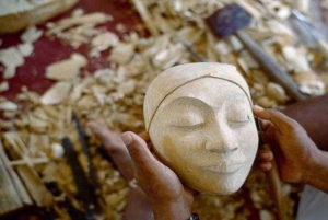 Ubud: Balinese Wood Carving Class & Rice Terrace Experience