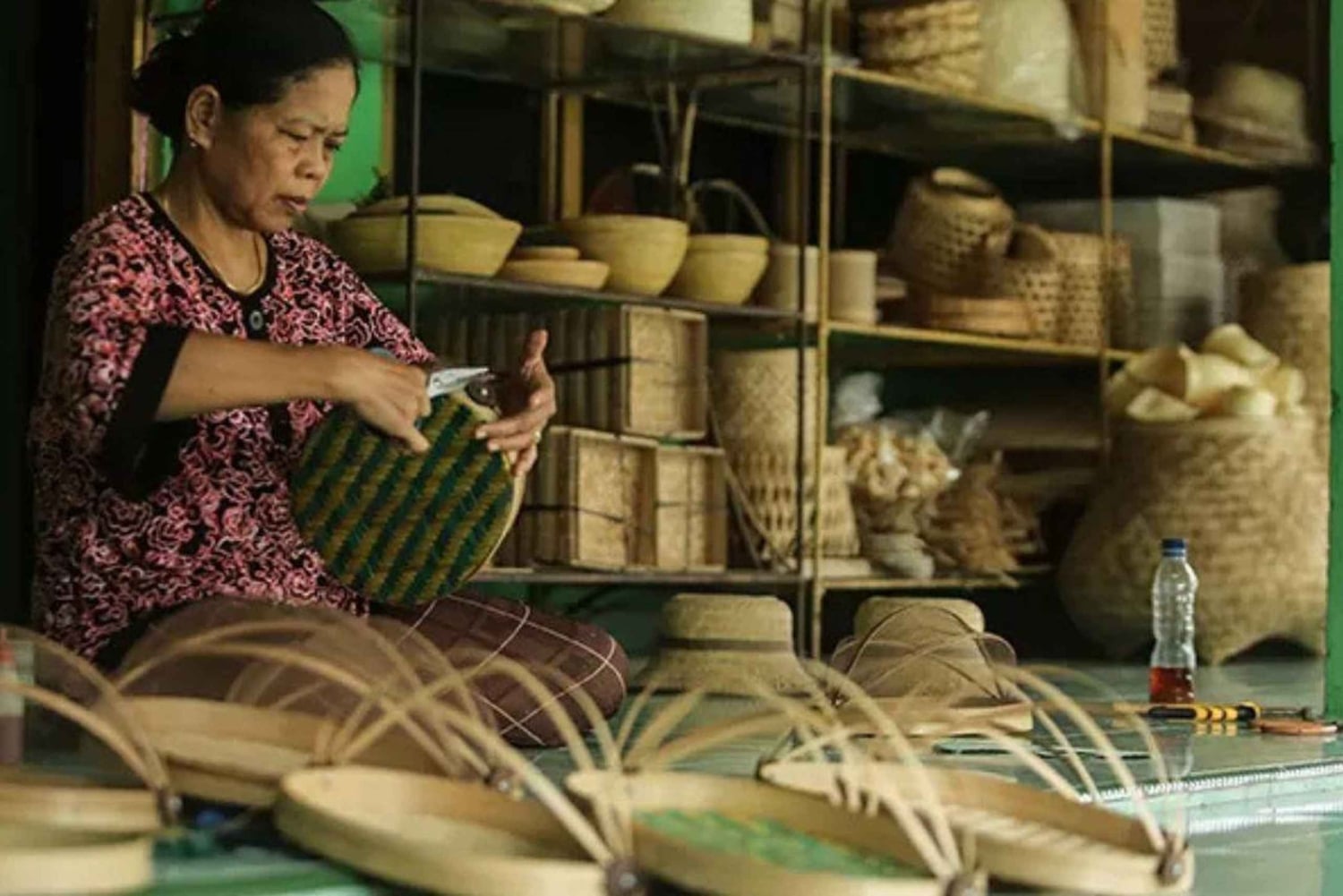 Ubud: Bambunkutomistyöpaja paikallisten käsityöläisten kanssa