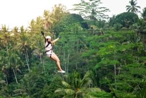Ubud: Buggy Ride, Zipline och Jungle Swing Tour