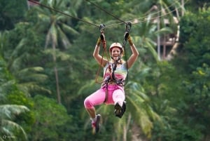 Ubud: Buggy Ride, Zipline och Jungle Swing Tour