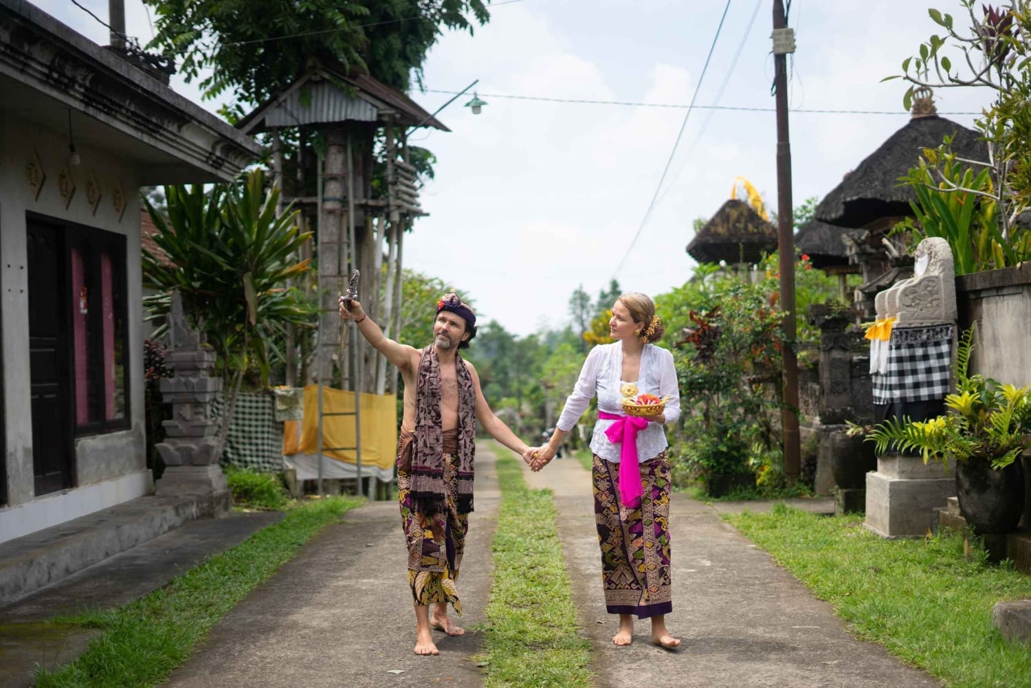 Ubud: Delodsema Traditional Village with Balinese Costume