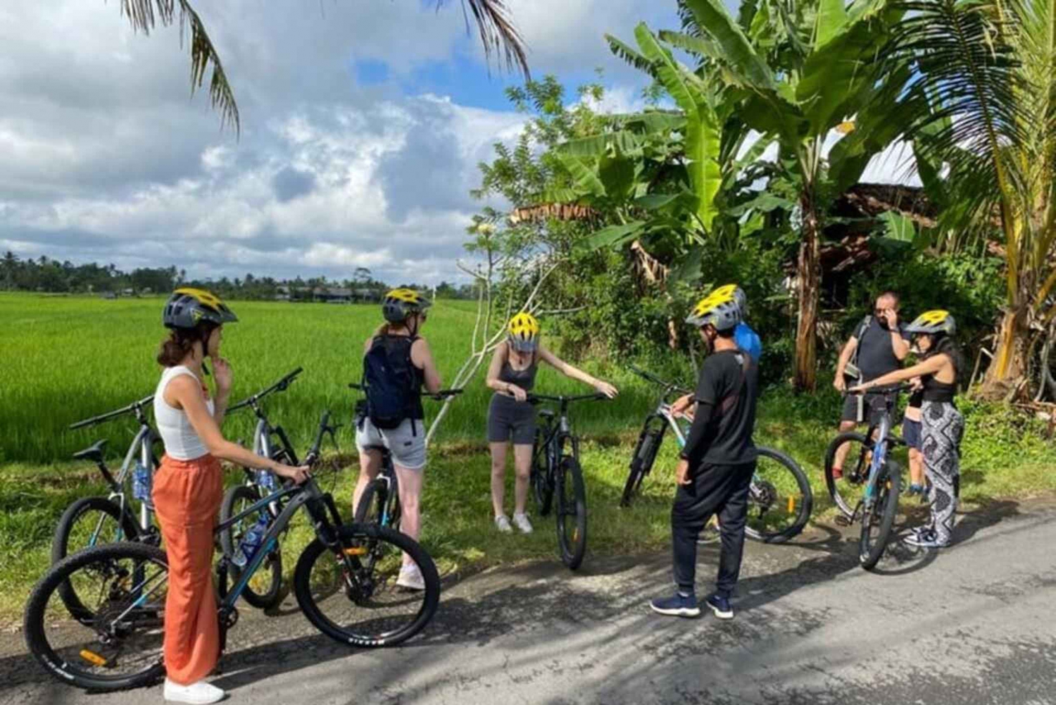 Ubud: Sykkeltur til lokale landsbyer, templer og rismarker