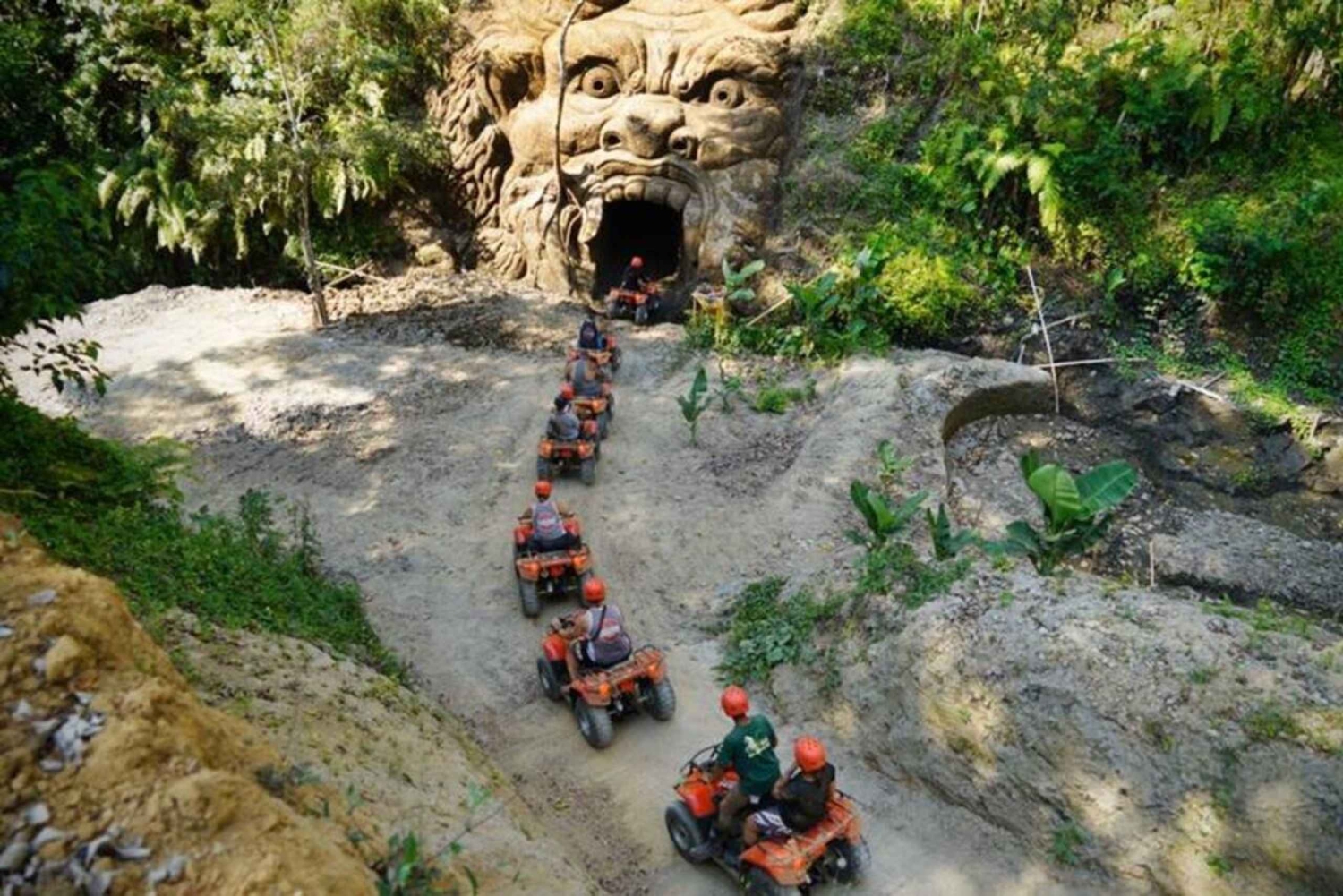 Ubud: Gorilla Cave Tunnel ATV & Beji Guwang Hidden Canyon