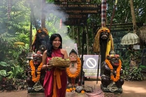 ubud griya beji waterfalls : purification ceremony