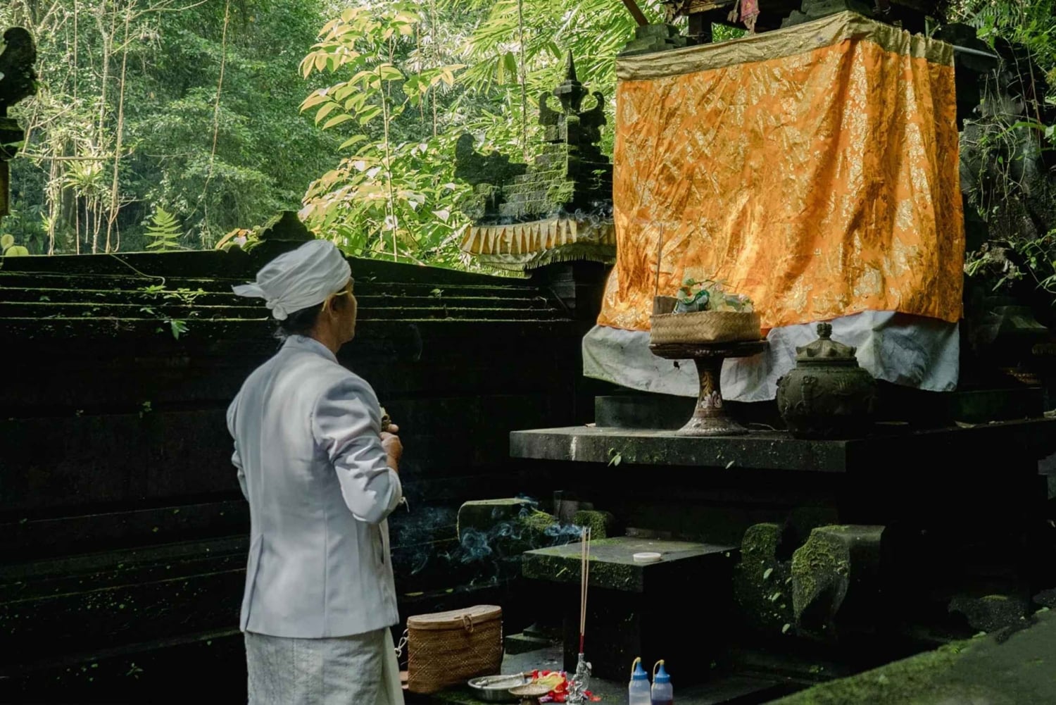 Ubud: Ritual Melukat Guiado com Serviço de Busca no Hotel