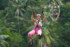 Ubud : visite privative avec tyrolienne et piscine Cretya