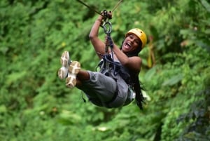 Ubud: Ridetur, zip-line-tur og tur til Manuaba-fossen