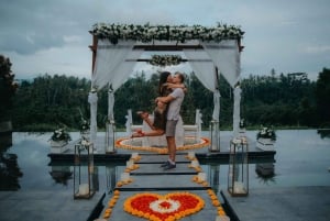 Sesión de fotos profesional en hotel o resort de Ubud con edición