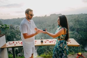 Sesión de fotos profesional en hotel o resort de Ubud con edición