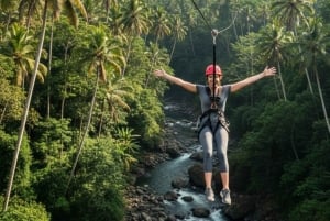 Ubud: river tubing nella grotta e zipline tra le risaie
