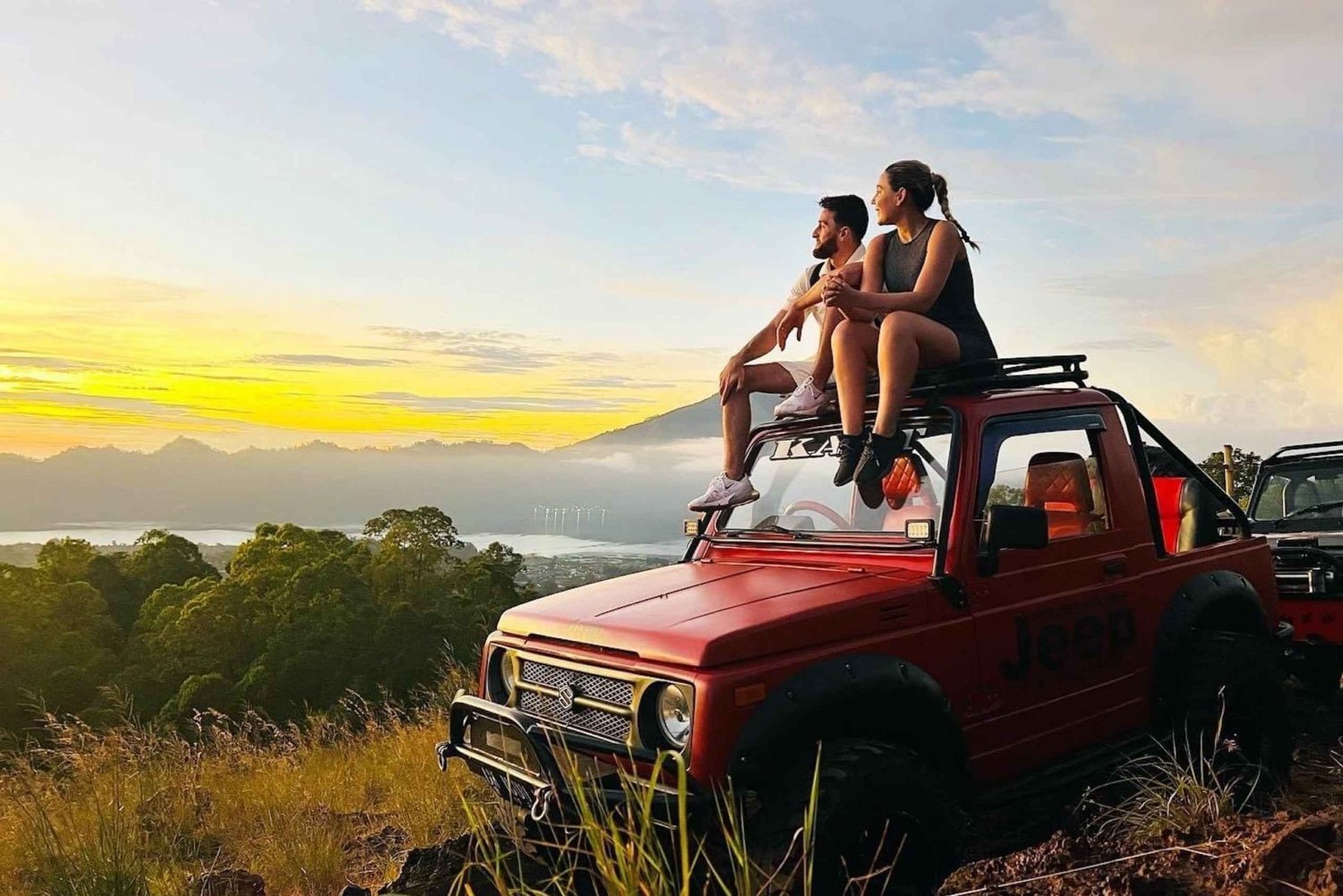 Ubud: Mount Batur Jeep Sunrise and Natural Hot Spring Tour