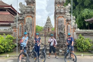 Ubud: Privat cykeltur med rismark, vulkan, måltid, pool