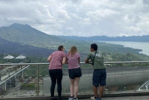 Ubud: Sykkeltur nedoverbakke med rismarker, vulkan og måltid