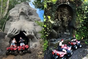 Ubud : Quad à travers la rivière, les rizières et les chutes d'eau.