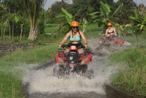 Ubud : Quad à travers la rivière, les rizières et les chutes d'eau.