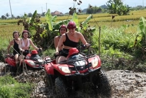 Ubud : Quad à travers la rivière, les rizières et les chutes d'eau.