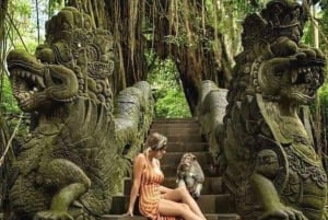 Ubud: Monkey Forest, Waterfall, Ricefield & Swing Activity