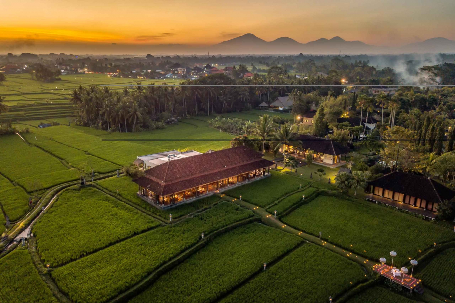 Ubud: Romantic Dinner among the Rice Fields