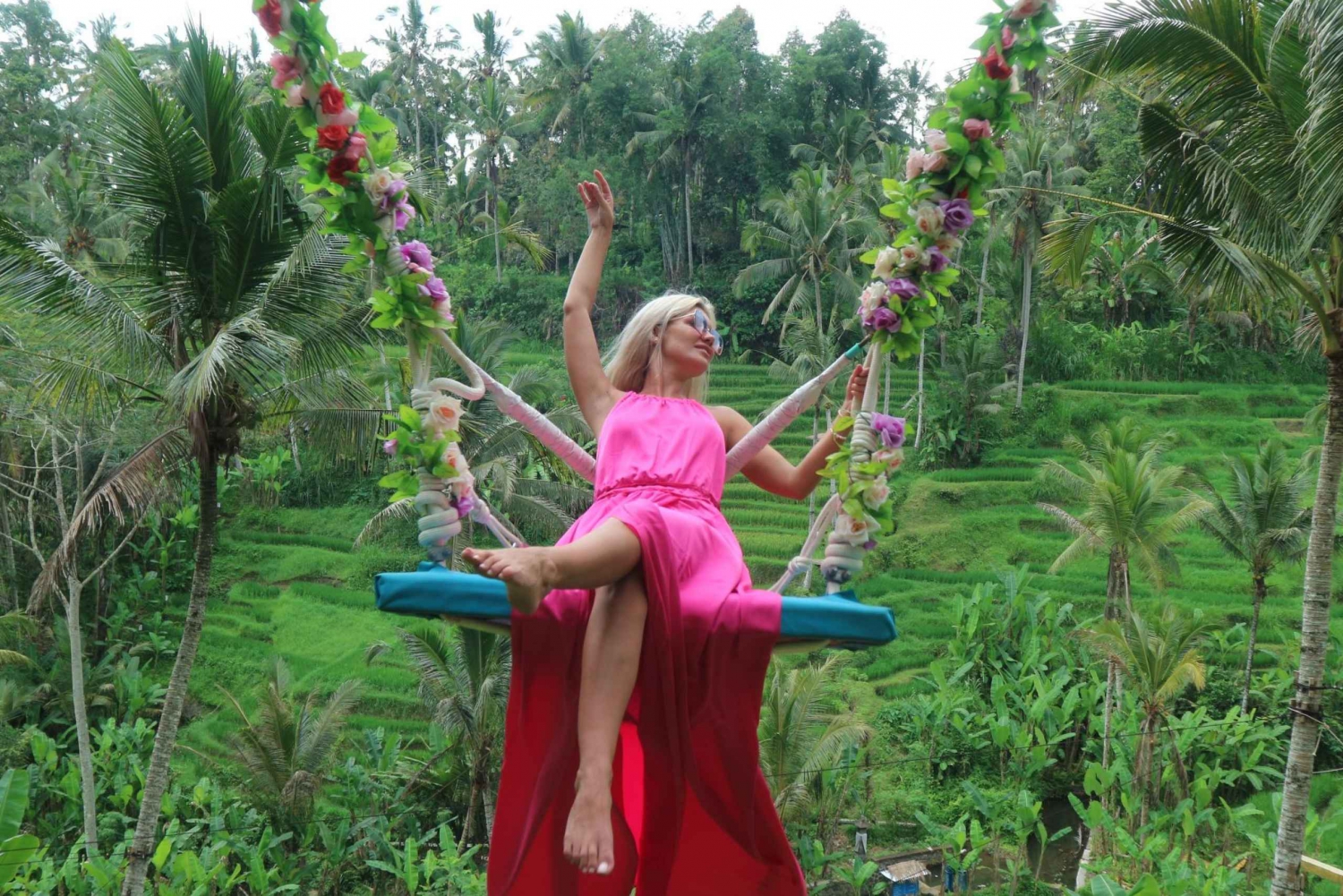 Ubud: Sky Bike Adventure, gynge og risterrasse med transport