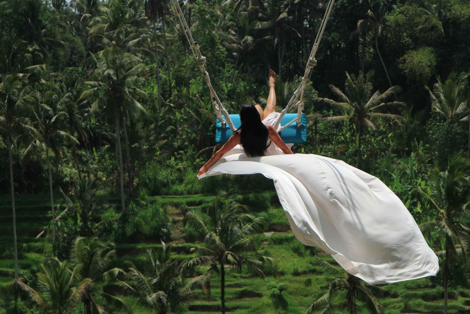 Ubud: Sky Bike Adventure, Swing & Rice Terrace with Transfer