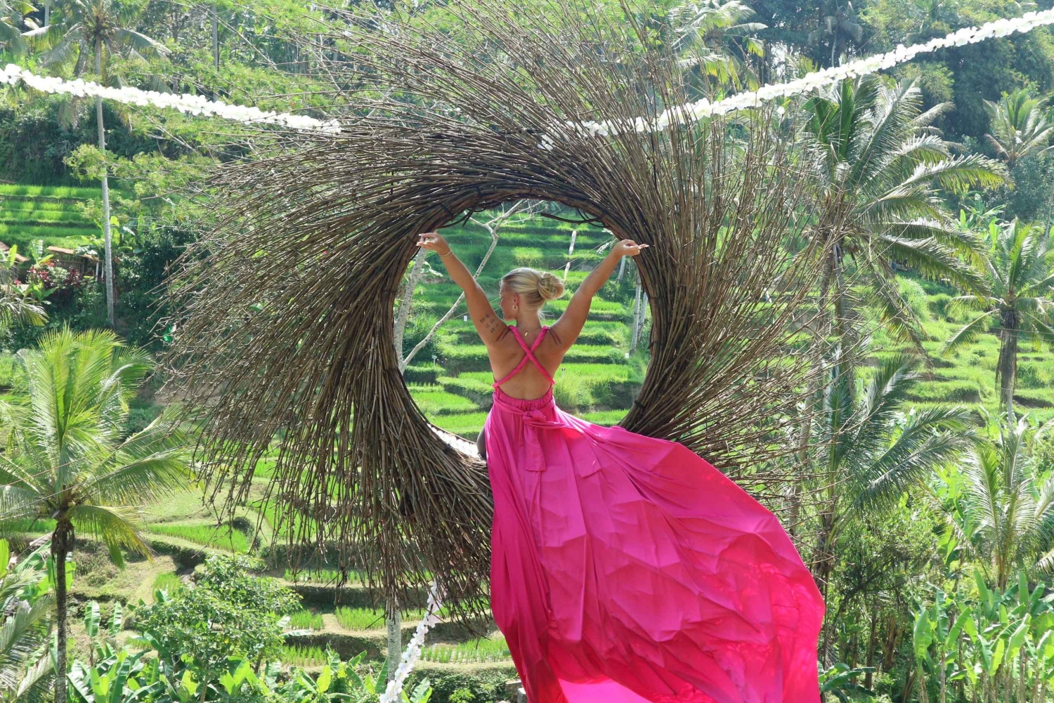 Ubud: Sky Bike Adventure, Swing & Rice Terrace with Transfer