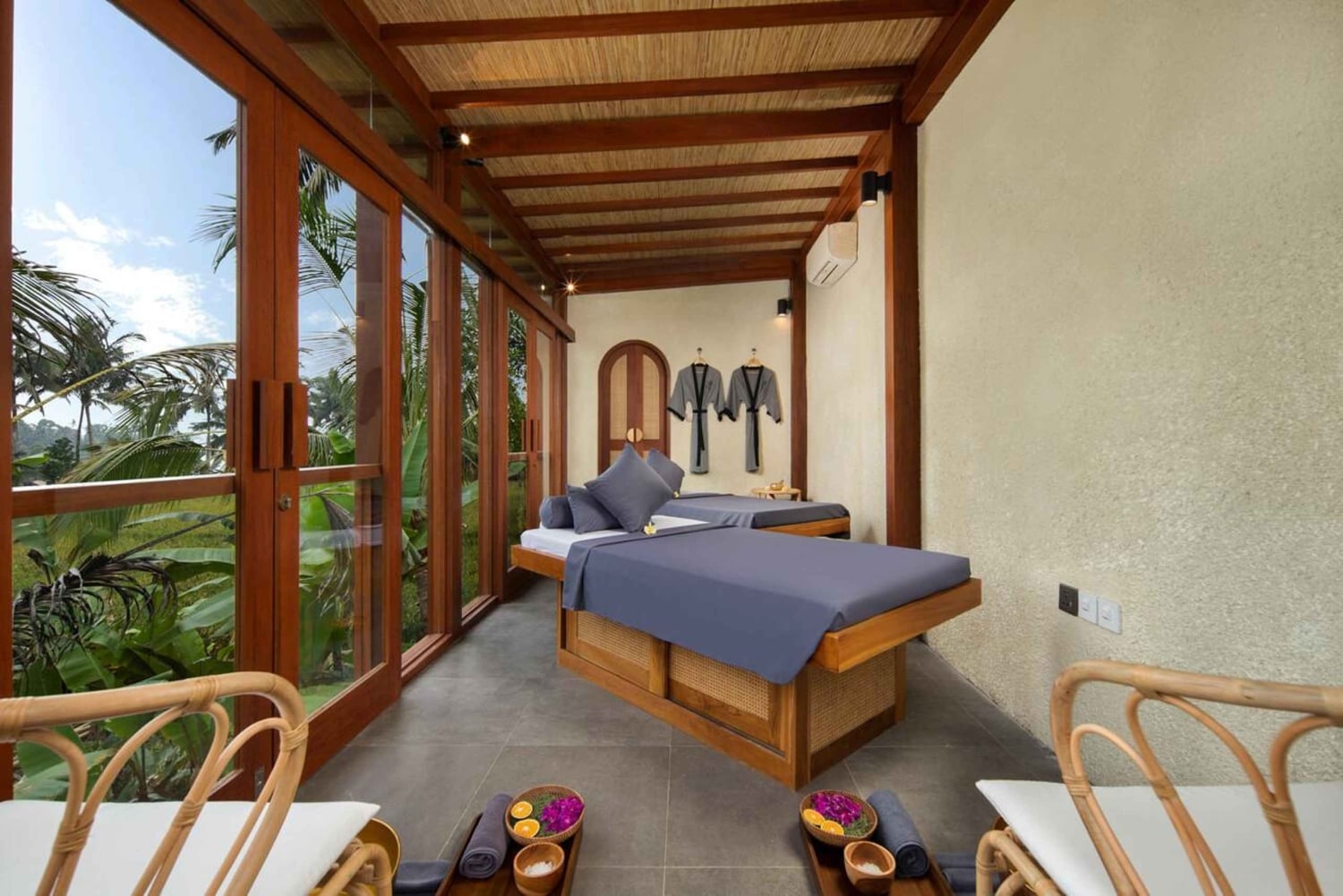 Ubud: tratamientos de spa con vistas a los arrozales en Svaha Spa Kelusa