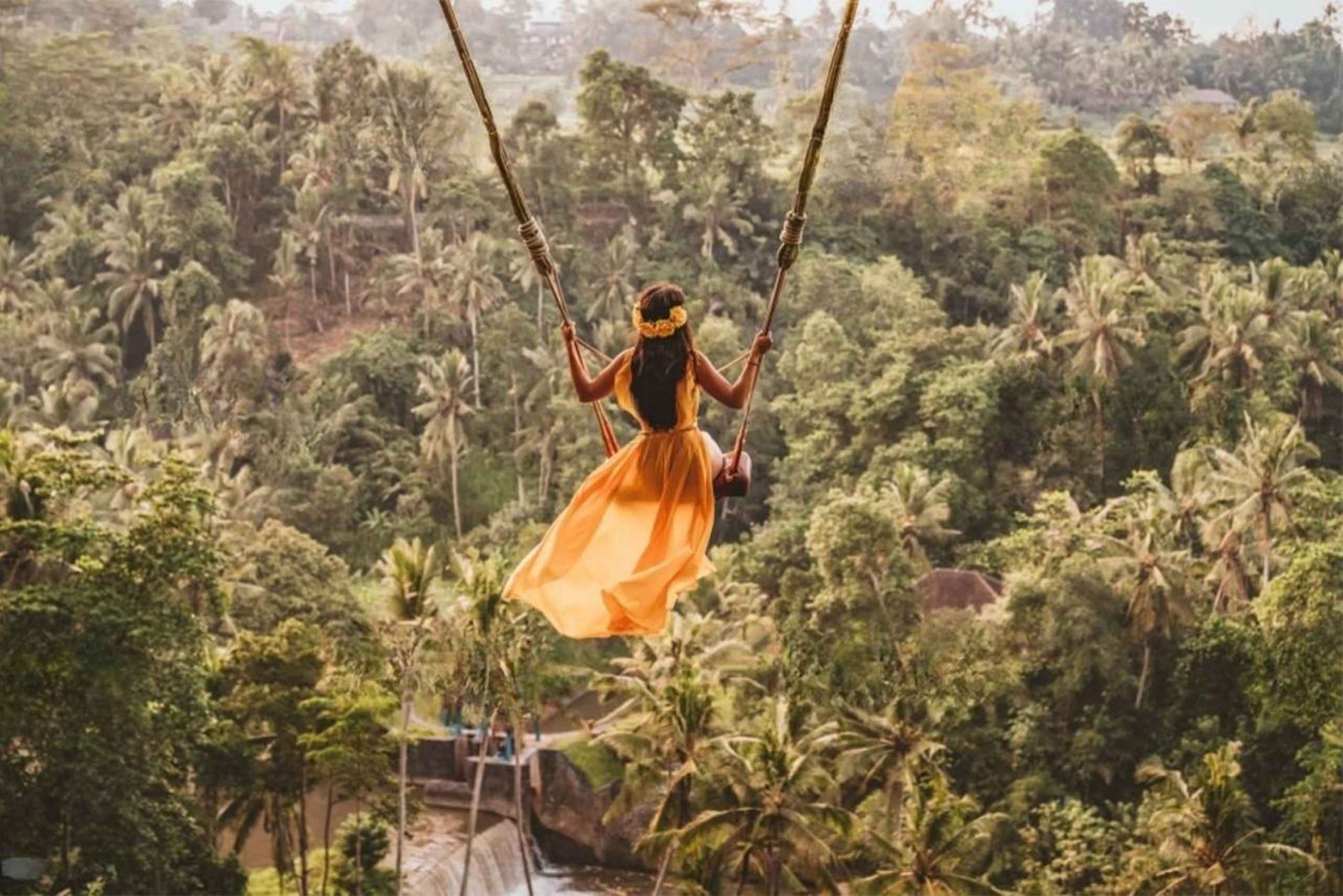 Ubud Swing, Coffee Plantation, Rice Terrace, and Waterfall in Bali