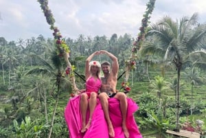 Ubud Zipline Swing SkyBike in Bali Rice Terrace Wycieczka prywatna