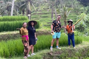 Ubud Zipline Swing SkyBike in Bali Rice Terrace Wycieczka prywatna