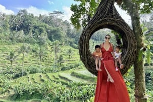 Ubud Zipline Swing SkyBike in Bali Rice Terrace Wycieczka prywatna