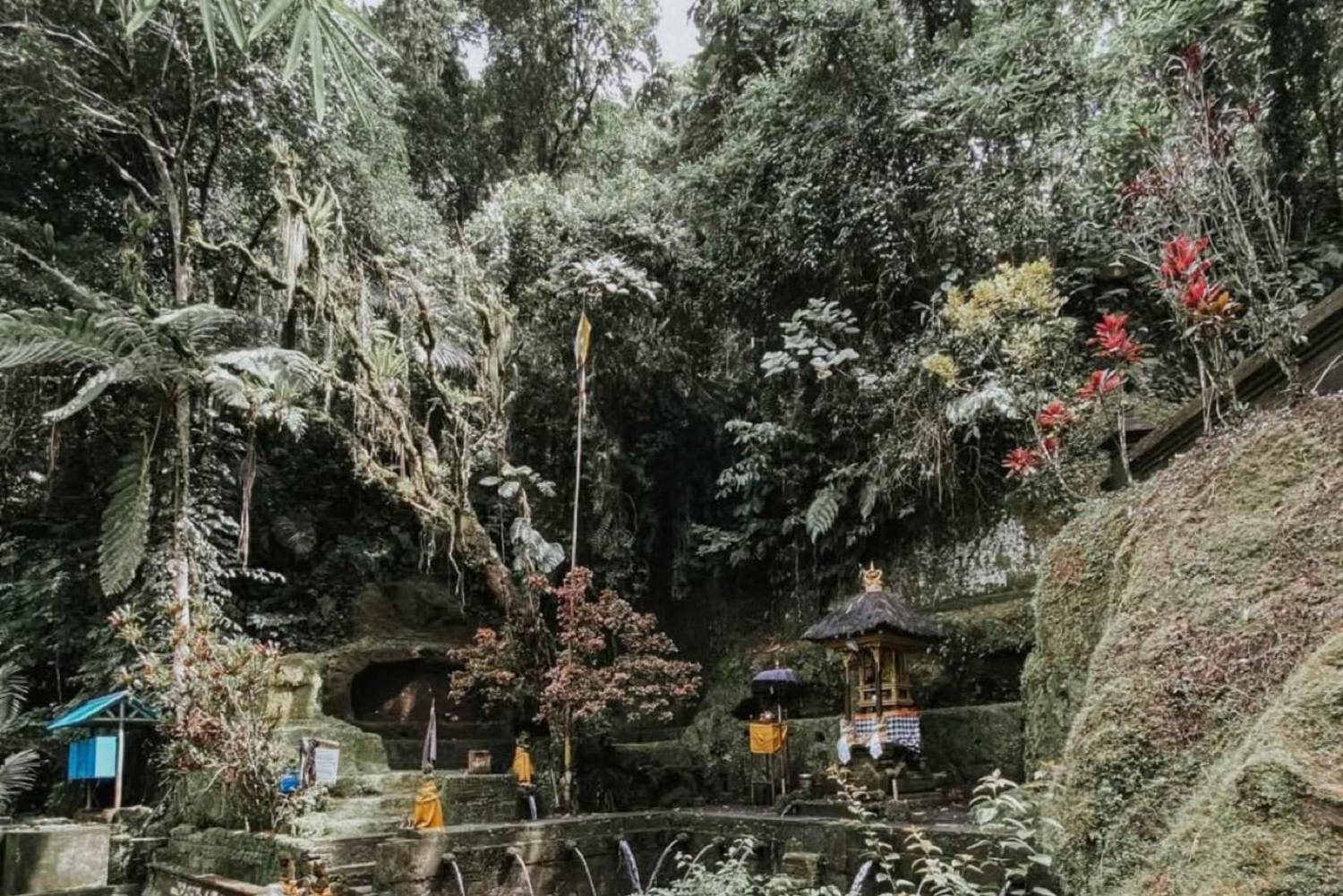 Ubud: Telaga Waja Temple, Waterfalls- Mancingan Rice Terrace