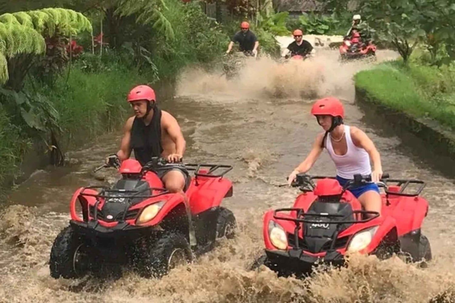Ubud Temple Run: Jungle ATV Under Waterfall & Tunnel in Bali