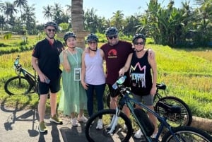 Ubud: Tirta Empul-templet e-cykeltur med lunch