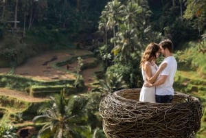 Ubud: Tur med profesjonell fotografering med redigerte bilder
