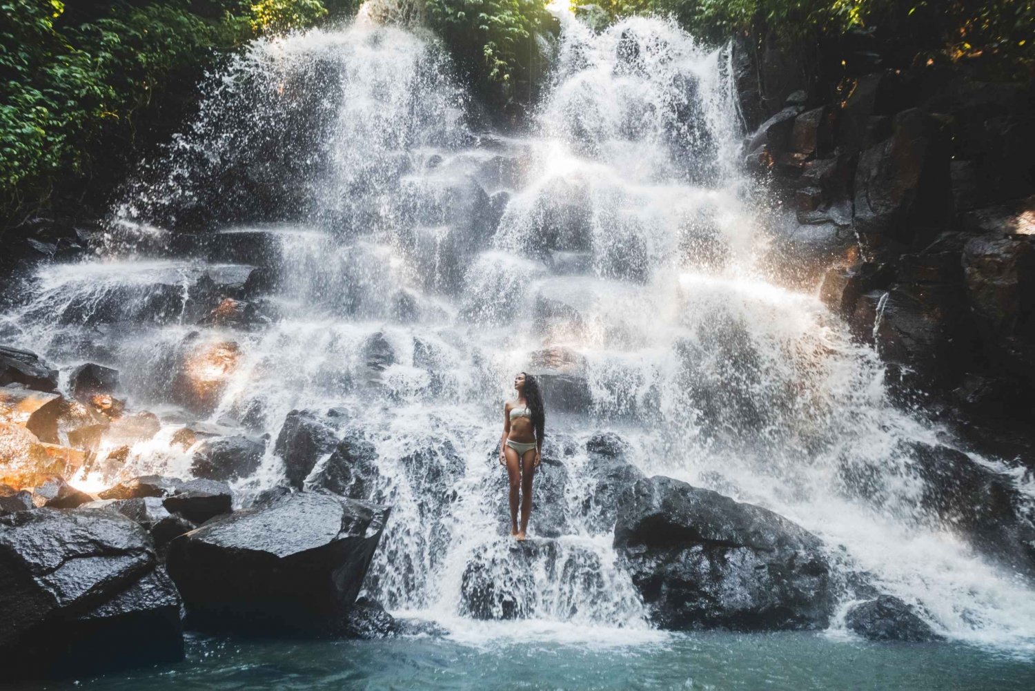 Ubud: Waterfall, Water Temple and Monkey forest Private Tour