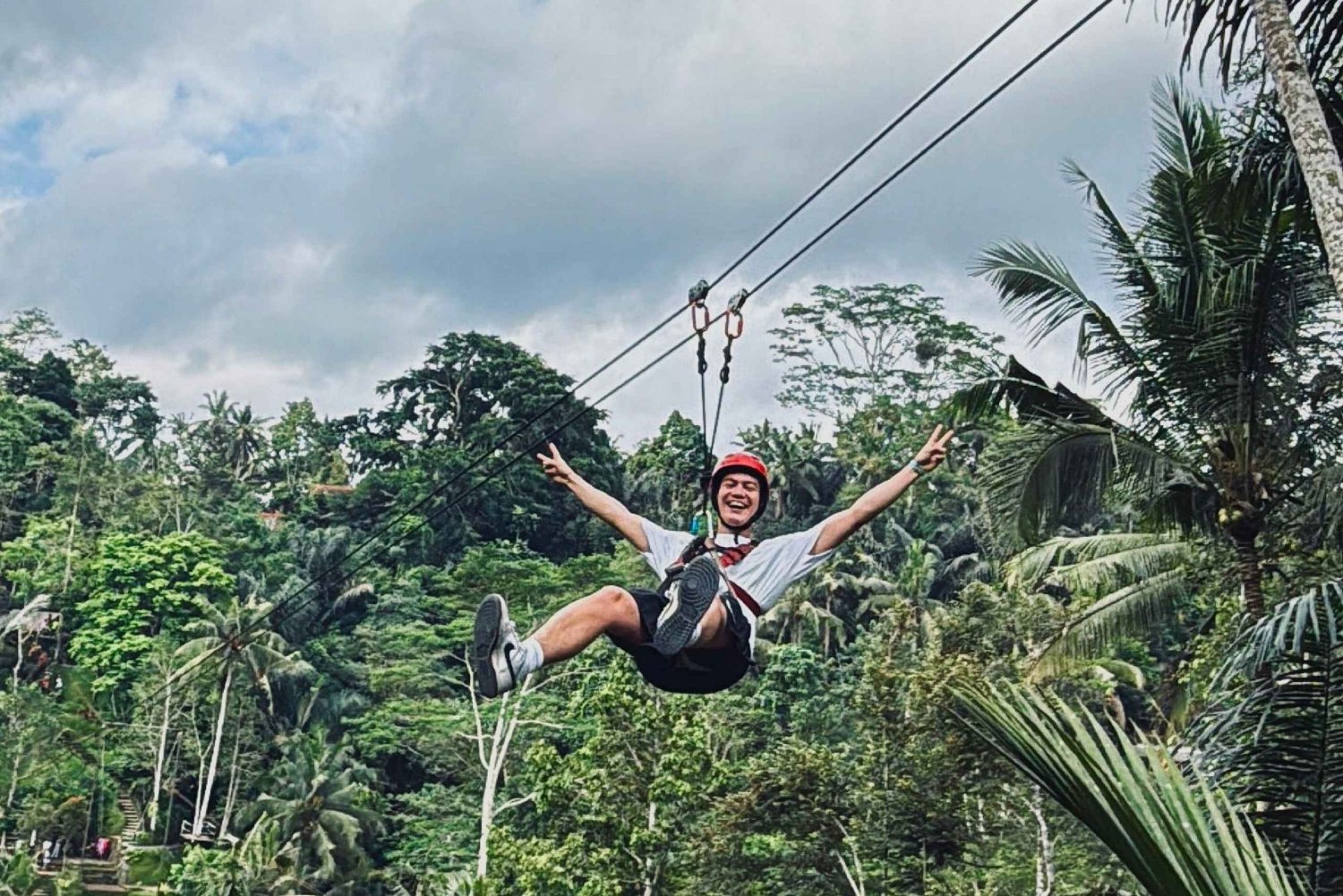 Ubud: Zip-Line, Sacred Temple, and Monkey Forest Tour