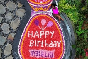 Wanderlust fødselsdagsfoto og -video med drone og redigering