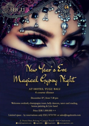 New Year’s Eve Magical Gypsy Nomadic Night at Hotel Tugu Bali