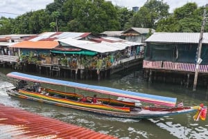 1 Hr Tour Privado en Barco por los Canales de Bangkok: Barco Tradicional