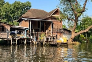 1 Hr Tour Privado en Barco por los Canales de Bangkok: Barco Tradicional