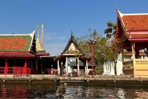 バンコク運河2時間プライベートボートツアー:伝統的なフラットボート