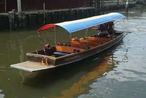 3 Hrs Private boat Tour Bangkok Floating Market by Flat Boat