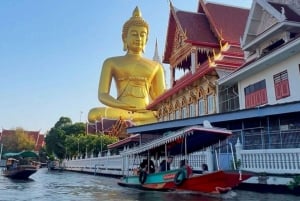 3 Hrs Private boat Tour Bangkok Floating Market by Flat Boat