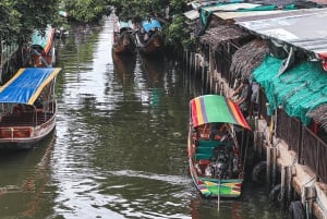 3 Hrs Private boat Tour Bangkok Floating Market by Flat Boat