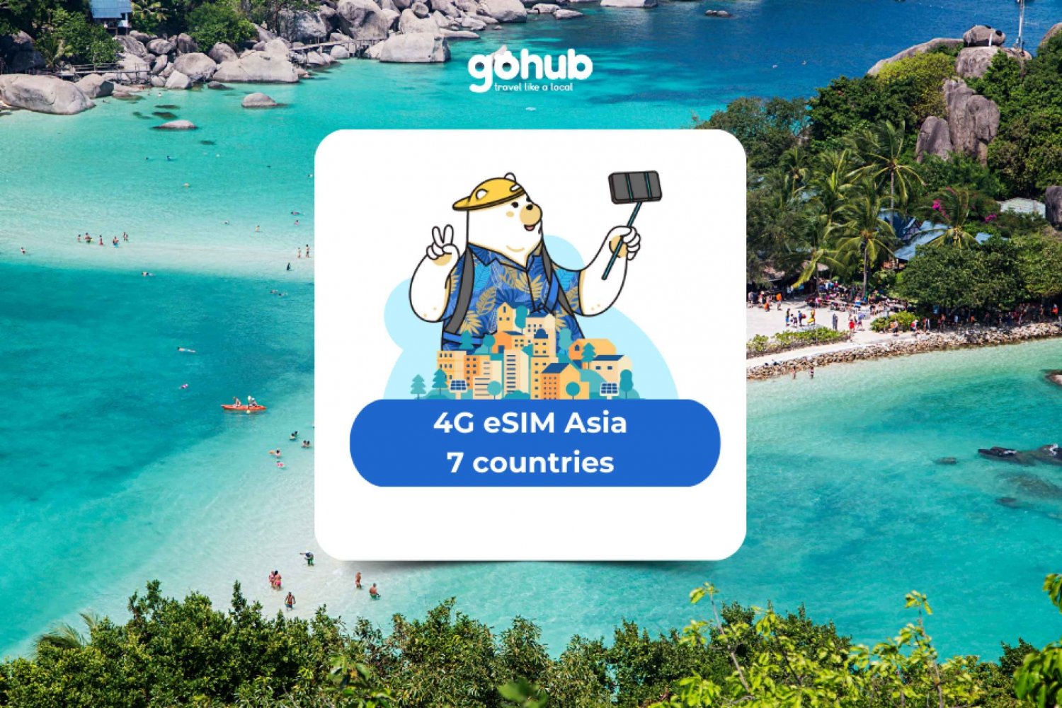 Asia eSIM (7 paesi) Piano dati mobile